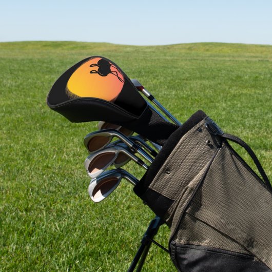 Sunset Flamingos Golf Headcover (In SItu)