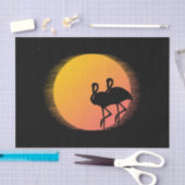 Sunset Flamingos Seidenpapier (Handwerk)