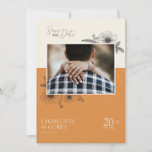 Sunset Floral Save The Date (Vorderseite)