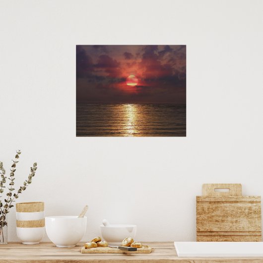 Sunset Florida Print Poster (Küche)