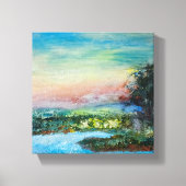 Sunset Flow - Artistic Wall Art Leinwanddruck (Vorderseite)