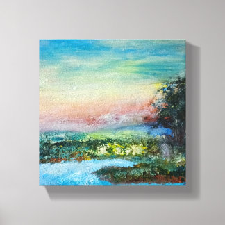 Sunset Flow - Artistic Wall Art Leinwanddruck