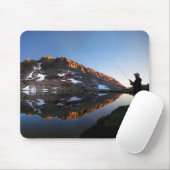 Sunset Fly Fisherman at Guitar Lake - JMT Mousepad (Mit Mouse)