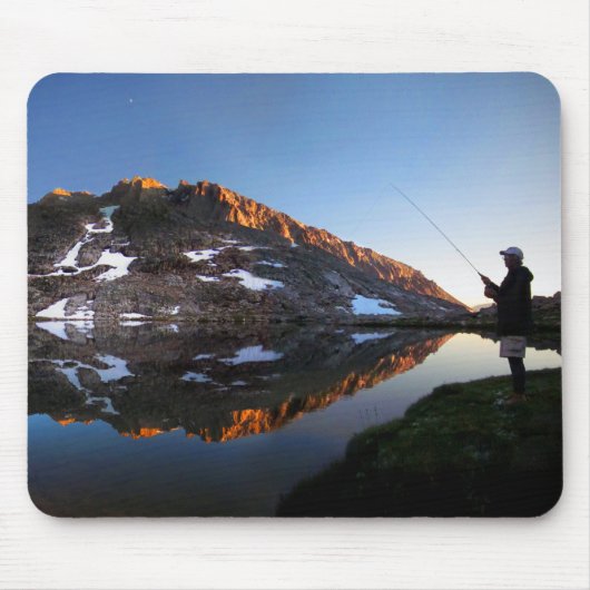 Sunset Fly Fisherman at Guitar Lake - JMT Mousepad (Vorne)