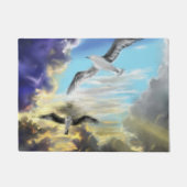 Sunset Flying Seagull Doormat Fußmatte (Vorderseite)
