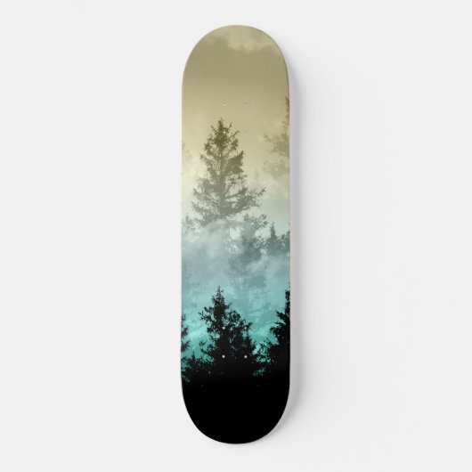 Sunset Forest Dream #2 #dreamy #wall #art #art Skateboard (Vorderseite)