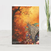 Sunset Forest Hebrews 13:15 Happy Thanksgiving Karte (Rückseite)