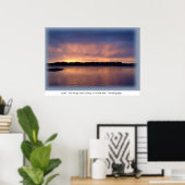 Sunset - Fort George Island Crossing Poster (Heimbüro)