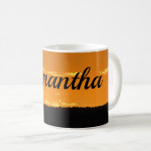 Sunset Foto Bright Orange Abend Sky Landschaft Kaffeetasse (VorderseiteRechts)