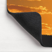 Sunset Foto Bright Orange Abend Sky Landschaft Mousepad (Ecke)