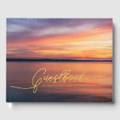 Sunset Foto Custom Lake House oder Ferienwohnung Gästebuch (Vorderseite)