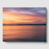 Sunset Foto Custom Lake House oder Ferienwohnung Gästebuch (Rückseite)