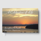 Sunset Foto Feier des Lebensdenkmals Service Gästebuch (Vorderseite)