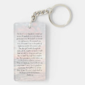 Sunset Foto Memorial Gebet Schlüsselanhänger (Rückseite)