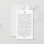 Sunset Foto Memorial Prayer Card mit Umschlag Mitteilungskarte (Rückseite)