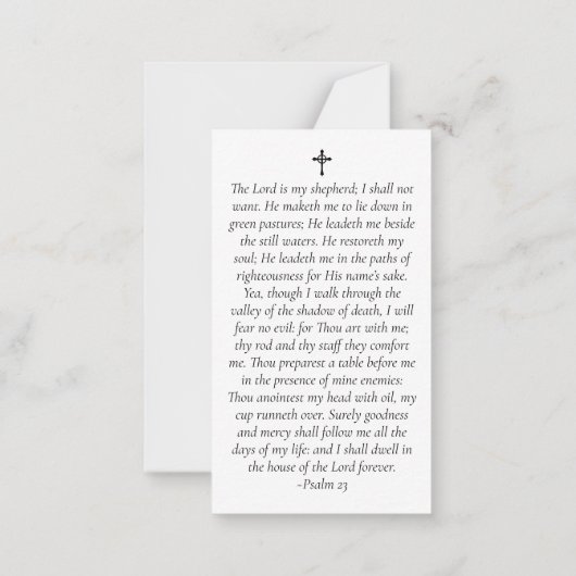 Sunset Foto Memorial Prayer Card mit Umschlag Mitteilungskarte (Rückseite)