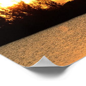 Sunset Foto mit Amelia Earhart Zitat Poster (Ecke)