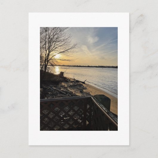 Sunset Foto Postkarte (Vorderseite)