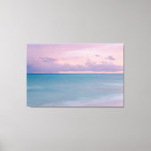 Sunset Foto Wohngestaltung mit Beach Waves Leinwanddruck (Vorderseite)