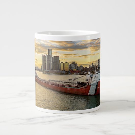 Sunset Freighter Jumbo-Tasse (Vorderseite)