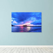 Sunset from Hanalei Bay - Kauai, Hawaii Leinwanddruck (Insitu (Holzboden))