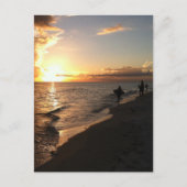 Sunset Fun Beach Postkarte (Vorderseite)