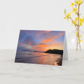 Sunset Gerakas Beach Zakynthos Griechenland Fotogr Karte (Gelbe Blume)
