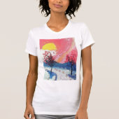 Sunset Glitzern T-Shirt (Vorderseite)