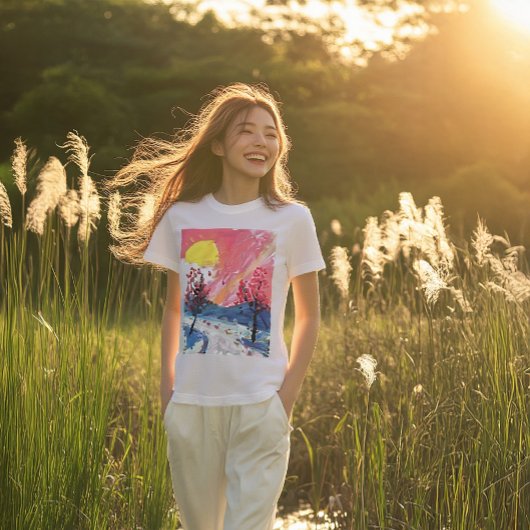 Sunset Glitzern T-Shirt