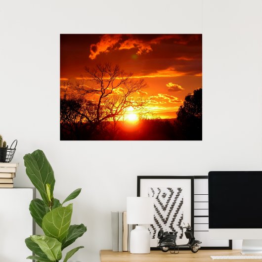 Sunset Glory Poster (Heimbüro)