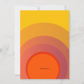 Sunset Glory Retirement Card Einladung (Rückseite)