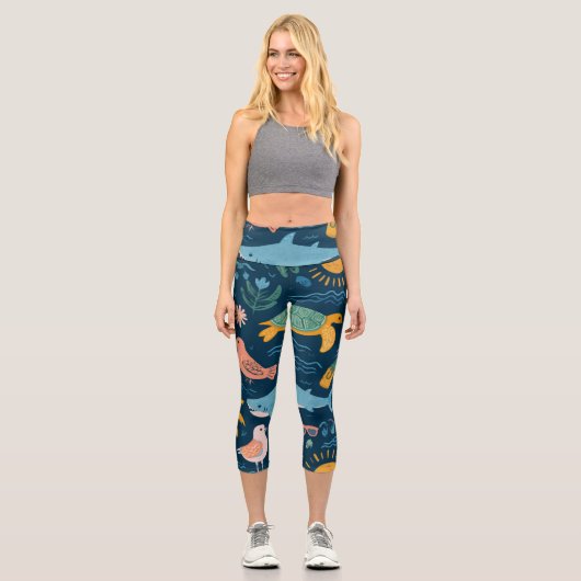 Sunset Glow High Waisted Capris Gift (Vorderseite)