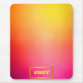 Sunset Glow individuell einstellbare Ombre Mousepad (Vorne)