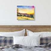 "Sunset Glow" oder "Field of Dreams" Leinwanddruck (Insitu (Schlafzimmer))