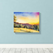 "Sunset Glow" oder "Field of Dreams" Leinwanddruck (Insitu (Holzboden))