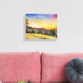 "Sunset Glow" oder "Field of Dreams" Leinwanddruck (Insitu (Wohnzimmer))
