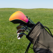 Sunset Glow Ombre Customized Golf Headcover (In SItu)