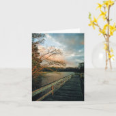 Sunset Glow on Pier notecards Karte (Gelbe Blume)