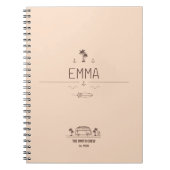 Sunset Glow Surfer Crew Van Life Journal Notizblock (Vorderseite)