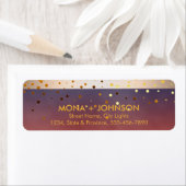 Sunset Gold Glitzer Sparkle Confetti Dots Modern (Insitu)