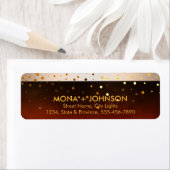 Sunset Gold Glitzer Sparkle Confetti Dots Modern (Insitu)