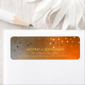 Sunset Gold Glitzer Sparkle Confetti Dots Modern (Insitu)