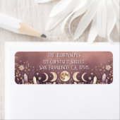 Sunset Gradient Celestial Moon Return Address (Insitu)