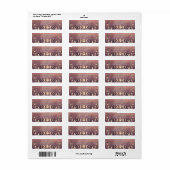 Sunset Gradient Celestial Moon Return Address (Vorne)