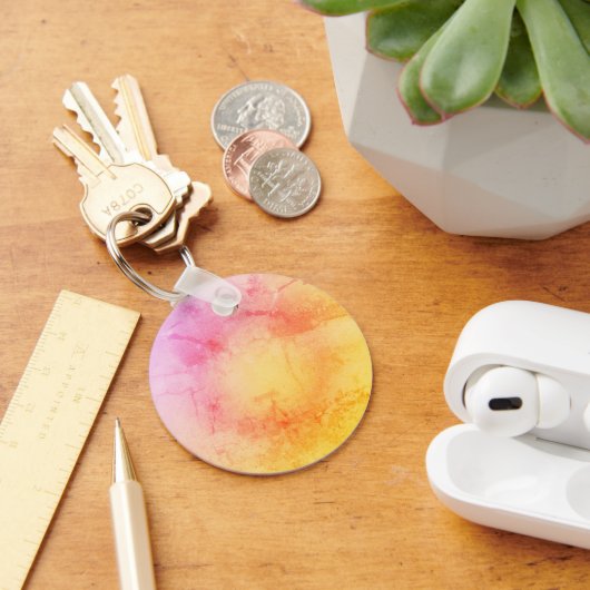 Sunset Gradient Round Schlüsselanhänger (Schreibtisch)