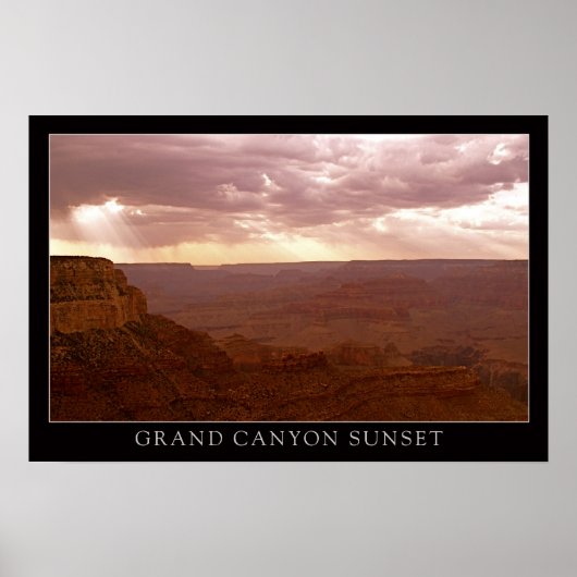 Sunset Grand Canyon Poster (Vorne)