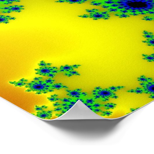 Sunset Green Eye Poster (Ecke)