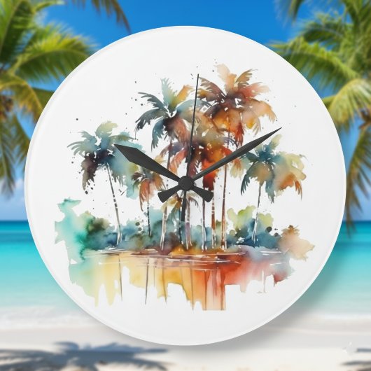 Sunset Grove Große Wanduhr