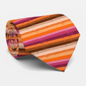 Sunset Grunge Striped Neck Tie Krawatte (Gerollt)