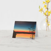 Sunset Grußkarte Karte (Gelbe Blume)